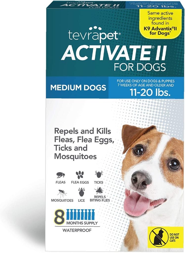 TevraPet Activate II Flea and Tick Prevention for Dogs