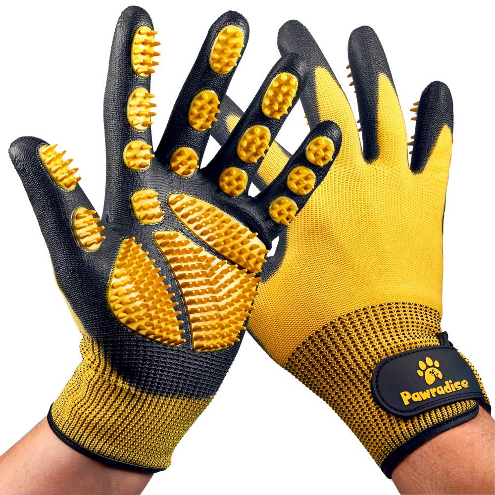 pet grooming gloves