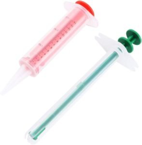 Batino 1 Set Pet Medicine Feeder Pill Tablet Capsule or Liquid Injector Medical Feeding Tool Kit Syringes for Cats, Dog, Small Animals