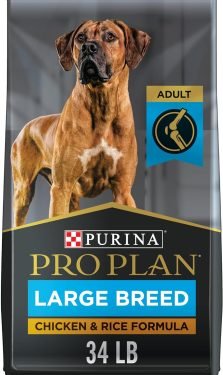 Purina Pro Plan High Protein, Digestive Health Large Breed Dry Dog Food, Chicken and Rice Formula - 34 Lb. Bag